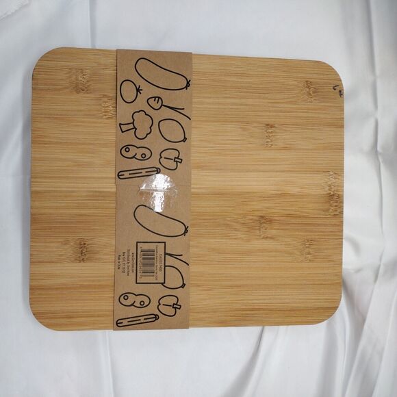 CauseBox Core Bamboo Serve Set 2020 Cutting Board, Spatula & Spoon NEW - Picture 2 of 5